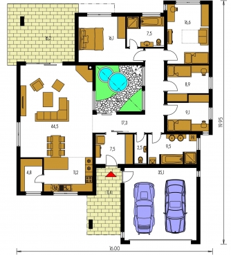 Floor plan of ground floor - ARKADA 1